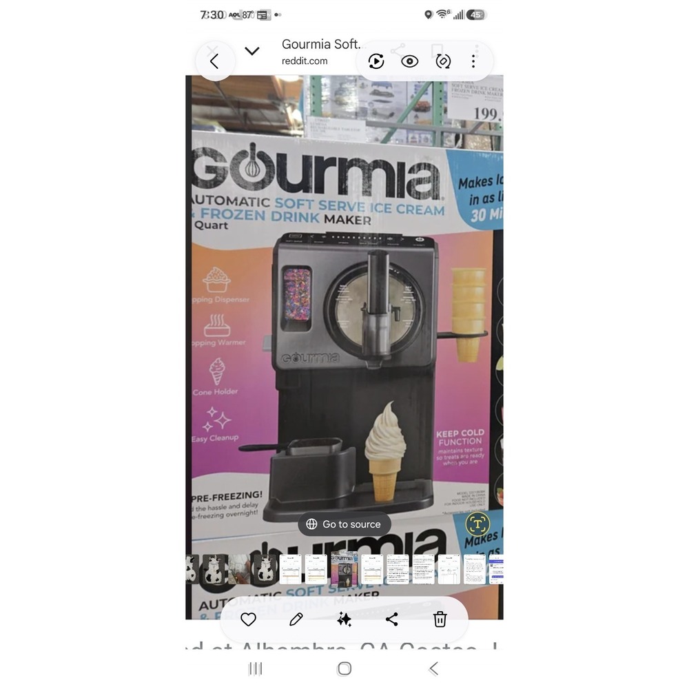 2 Quart Automatic Soft Serve Ice Cream + Frozen Drink Maker No Box